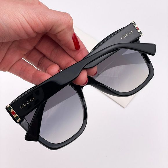 GUCCI GG0459S 001 Sunglasses Cat Eye Black Grey Gradient Woman main image 6